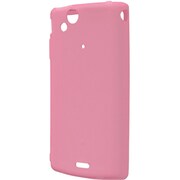 BSMPX2C01PK [Xperia arc（エクスペリア アーク）専用 シリコンケース 液晶保護フィルム付 ピンク]