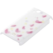 BSMPX2C06PW [Xperia arc（エクスペリアアーク）デザインケース ハート模様 液晶保護フィルム付 パールホワイト]