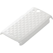 BSMPX2C07PW [Xperia arc（エクスペリアアーク）デザインケース ダイヤ 液晶保護フィルム付 パールホワイト]