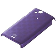 BSMPX2C09PU [Xperia arc（エクスペリアアーク）デザインケース ドット模様 液晶保護フィルム付 パープル]