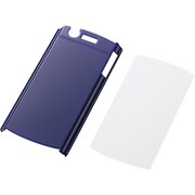 MEDIAS（メディアス） N-04C用 シェルカバー 液晶保護フィルム付 ブルー PD-NCM1PVBU