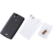 RT-SO01CC1/B [Xperia arc（エクスペリア アーク） SO-01C用 シルキータッチシリコンジャケット ブラック]