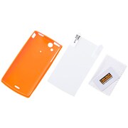 RT-SO01CC6/O [Xperia arc（エクスペリア アーク） SO-01C用 ソフトジャケット オレンジ]
