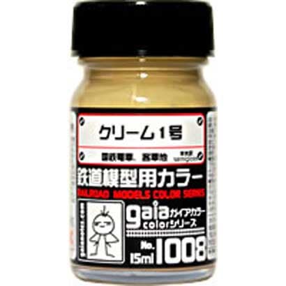 27508 [ガイアカラー 鉄道模型用カラーシリーズ 1008 クリーム1号 15mL 半光沢]