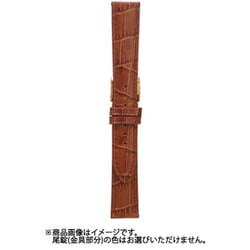 BK109C-P [時計バンド ヴィヴィッド&ベーシック カーフ型押し ウェルダー 茶 18mm]