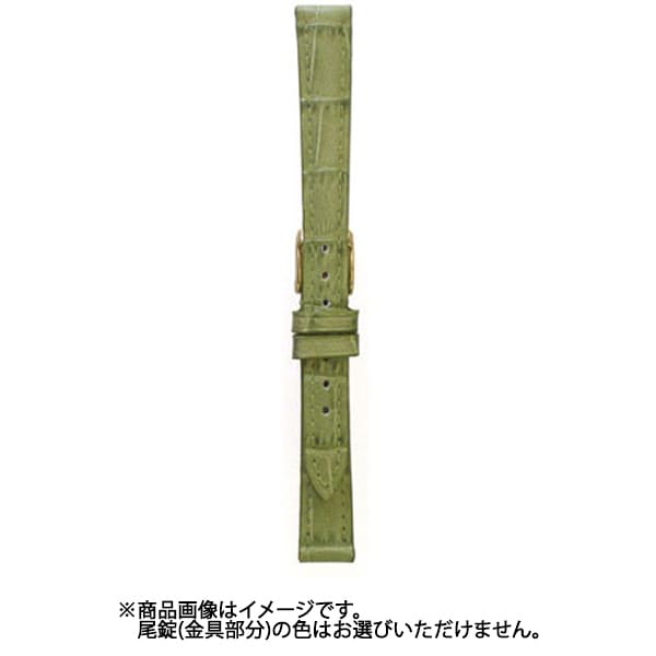 BK009M-L [時計バンド ヴィヴィッド&ベーシック カーフ型押し ウェルダー グリーン 14mm]