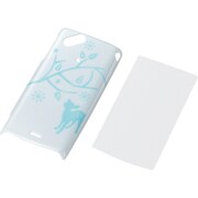 PD-SOX2PVG1BUL [Xperia arc（エクスペリア アーク）用シェルカバー for Girl 液晶保護フィルム付 ライトブルー]