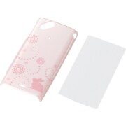 PD-SOX2PVG1PNL [Xperia arc（エクスペリア アーク）用シェルカバー for Girl 液晶保護フィルム付 パールピンク]