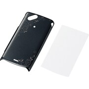 PD-SOX2PVG2BK [Xperia arc（エクスペリア アーク）用シェルカバー for Girl 液晶保護フィルム付 ブラック]