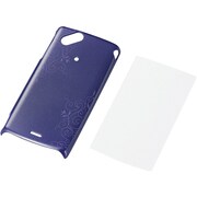 PD-SOX2PVG2BU [Xperia arc（エクスペリア アーク）用シェルカバー for Girl 液晶保護フィルム付 ネイビーブルー]