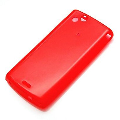 RX-XPARC13CR [Xperia arc用 セミハードケース(TPU)+フィルム付属 クリアレッド]