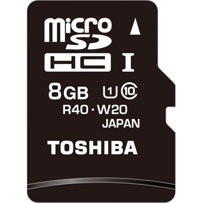 microSDHC UHS-I カード Class10 8GB SD変換アダプタ付 SD-MU008GX