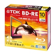 録画用BD-RE 書き換え型 1-2倍速 片面1層 25GB 10枚 ゴールドカラー・ディスク BEV25A10A