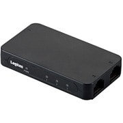 100BASE-TX対応 スイッチングハブ 3ポート ブラック ACアダプター付き LAN-SW03/PSB