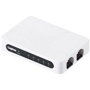 100BASE-TX対応 スイッチングハブ 5ポート ホワイト USB給電可能 ACアダプター付き LAN-SW05/PSW