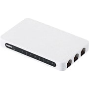 100BASE-TX対応 スイッチングハブ 8ポート ホワイト ACアダプター付き LAN-SW08/PSW
