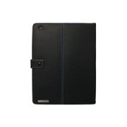 iPad 2専用レザーケース Stitch Line Leather Case(ステッチラインレザーケース) ブラック/ブルー CP11IP1-FLBB