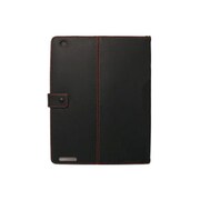 iPad 2専用レザーケース Stitch Line Leather Case(ステッチラインレザーケース) ブラック/レッド CP11IP1-FLBR