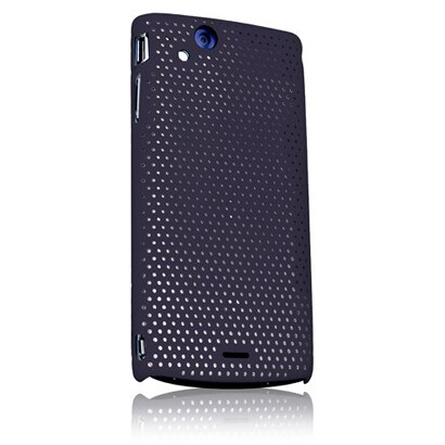 EPA02-001NV [Xperia arc（エクスペリア　アーク）SO-01C用メッシュラバーコーティングケース（ネイビー）]