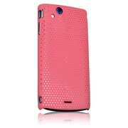 EPA02-001PI [Xperia arc（エクスペリア　アーク）SO-01C用メッシュラバーコーティングケース（ピンク）]