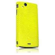 EPA02-001GR [Xperia arc（エクスペリア　アーク）SO-01C用メッシュラバーコーティングケース（グリーン）]