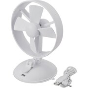 USB吸盤付き扇風機 ホワイト USB-TOY61W