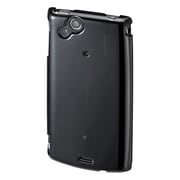PDA-XP4BK [Xperia arc（エクスペリア アーク） 用クリアハードケース 液晶保護フィルム付 ブラック]