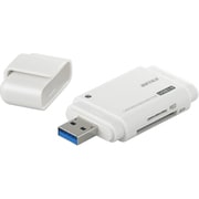 SD/microSDカード対応 カードリーダー/ライター USB3.0対応モデル ホワイト BSCRSDXU3WH