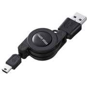 巻き取りUSB2.0モバイルケーブル KU-M08MB5BK