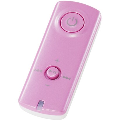 スマートフォン用 Bluetooth 2.1+EDR対応 オーディオレシーバー ピンク LBT-MPAR120PN