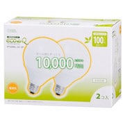 電球形蛍光灯 E26口金 100W電球タイプ 電球色 エコデンキュウ G25形(20W) 2個入り EFG25EL/20-2P