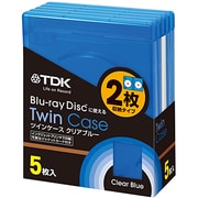 Blu-rayメディアトールケース スタンダード ツインタイプ 12mm 5枚入り CASE-BD2B5A