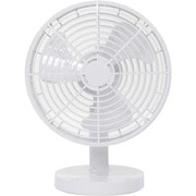 電池対応USB扇風機 ホワイト USB-FAN135-W