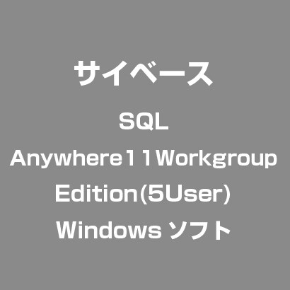 SQL Anywhere11Workgroup Edition(5User) [ライセンスソフト]