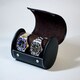 携帯用 本革ウォッチポーチ 2本収納 黒 IG-ZERO 48-1