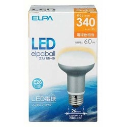 ヨドバシ.com - 朝日電器 エルパ ELPA LED電球 E26口金 電球色相当 