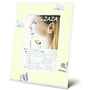 ZAZAマットL ハナ ホワイト+キナリ ZAZAマットL 花 ホワイト+キナリ