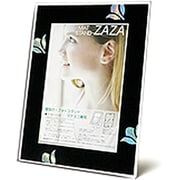 ZAZAマットL ハナ ホワイト+ブラック ZAZAマットL 花 ホワイト+ブラック