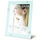 ZAZAマットL ハナ ホワイト+Pブルー ZAZAマットL 花 ホワイト+Pブルー