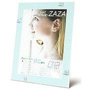 ZAZAマットL ハナ ホワイト+Pブルー ZAZAマットL 花 ホワイト+Pブルー