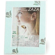 ZAZAマット2L ハナ ホワイト+Pブルー ZAZAマット2L 花 ホワイト+Pブルー
