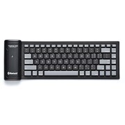 bluetooth対応シリコンキーボード クロ TD-0001-009