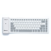 bluetooth対応シリコンキーボード シロ TD-0001-044