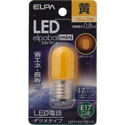 LDT1Y-G-E17-G113 [LED電球 ナツメ球形 E17口金 イエロー LED elpaball mini エルパボｰル ミニ]
