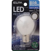 LED電球 E17口金 昼白色 55lm LED elpaball mini（エルパボールミニ） LDA1N-G-E17-G450