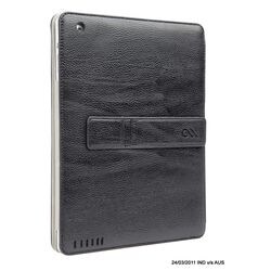 iPad2用  フリップレザーケース ヴァーサント ブラック CM013826
