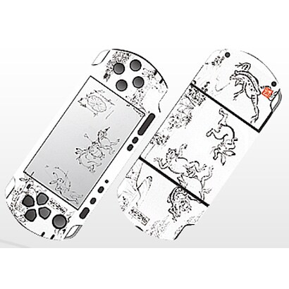 WSB0306 [和彩美-WaSaBi- 彩装飾シート(鳥獣戯画：すもう) PSP3000用]