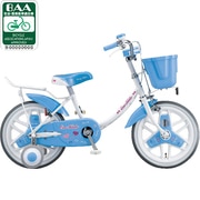 幼児用自転車 エコキッズカラフル 14型 ホワイト&ブルー EK14C