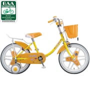 幼児用自転車 エコキッズカラフル 14型 イエロー&オレンジ EK14C