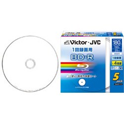 録画用BD-R 追記型 1-4倍速 25GB 5枚 インクジェットプリンター対応 BV-R130KW5